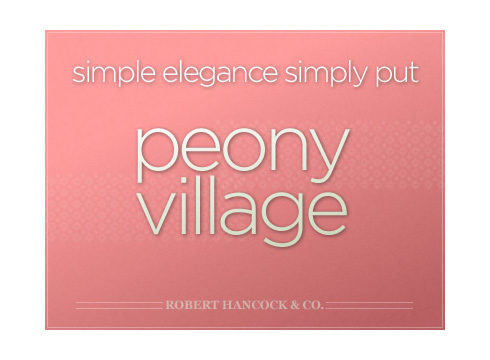 Peony Village website cover page